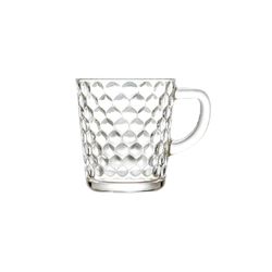 لیوان کوتاه دسته دار آیسان جهان کریستال مدل اکسین کد GK1161295 ست 6عددی