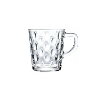 لیوان کوتاه دسته دار آیسان جهان کریستال مدل نادیا کد GK1161297 ست 6عددی