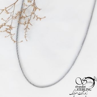 زنجیر خاویاری استیل سفید کد 11639