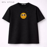 تیشرت باکسی نخ پنبه با طرح لبخند | پارچه بادوام | کد 1455