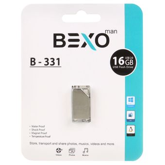 BEXO B-331 USB2.0 Flash Memory - 16GB (گارانتی داده پردازی آواتک) نقره ای