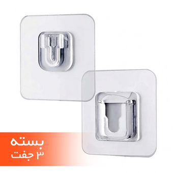 میخ چسبی دوطرفه نر و ماده وارداتی 3 بسته