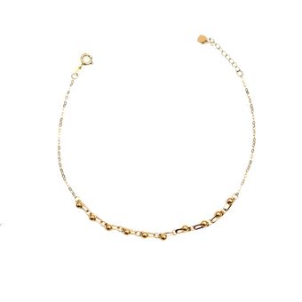 دستبند طلا زنانه مدل هرمس گوی میلان