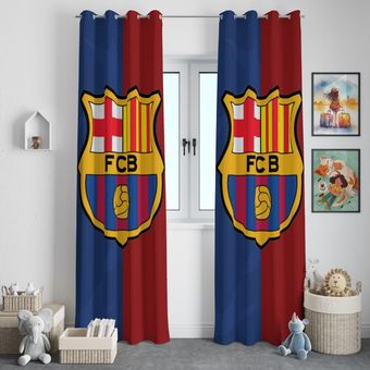 پرده اتاق خواب طرح تیم بارسولنا (بارسا) کد 26