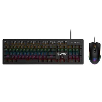 کیبورد و ماوس باسیم گیمینگ ام اس آی مدل FORGE GK300 COMBO