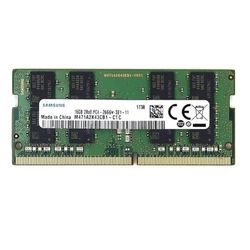 رم لپ تاپ DDR4 دوکاناله 2666 مگاهرتز CL19 سامسونگ مدل PC4-2666V ظرفیت 16 گیگابایت (استوک)