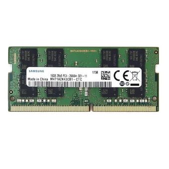 رم لپ تاپ DDR4 دوکاناله 2666 مگاهرتز CL19 سامسونگ مدل PC4-2666V ظرفیت 16 گیگابایت (استوک)