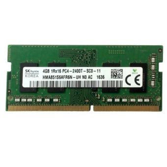 رم لپ تاپ DDR4 تک کاناله 2400 مگاهرتز CL17 اس کی هاینیکس مدل PC4 ظرفیت 4 گیگابایت (استوک)