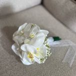 دسته گل عروس مصنوعی ارکیده لمسی