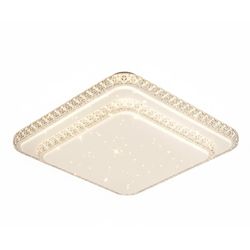 چراغ سقفی دو طبقه مربع کریستالی