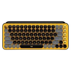 کیبورد بی سیم لاجیتک مدل POP KEYS ARAB BLAST YELLOW