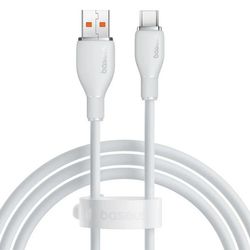 کابل شارژ سریع USB-A به USB-C بیسوس مدل Pudding P10355703221-B1 طول 1.2m