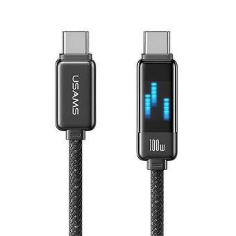 کابل شارژ USB-C به USB-C یوسمز مدل SJ744 طول 1.2 متر