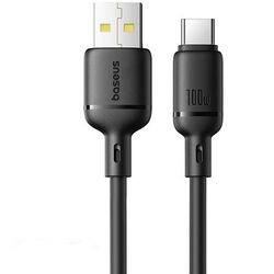 کابل شارژ USB به USB-C باسئوس 1 متر مدل P10377703113-00 SILKY