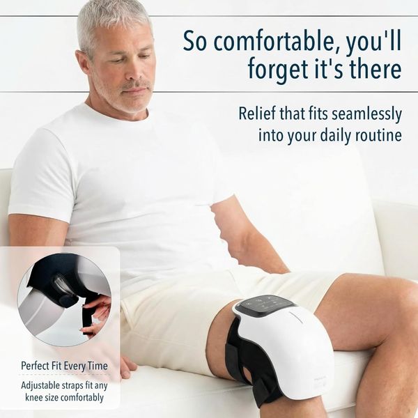 ماساژور زانو هوشمند HEATED KNEE MASSAGER (4کاره لیزر مادون قرمز ماساژ و حرارت)