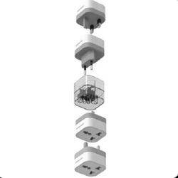 پک 4 در 1 تبدیل پرودو Porodo 4-in-1 Adaptor UK Plug