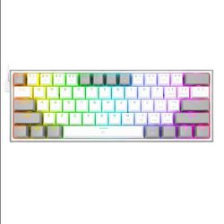 کیبورد باسیم مکانیکال گیمینگ ردراگون K617 FIZZ RGB WHITE/GREY