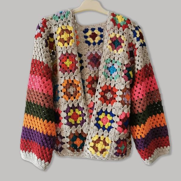 ژاکت موتیف بافی مدل