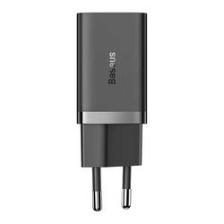 شارژر دیواری 2 پورت باسئوس مدل GaN5 Pro CCGP180101 40W