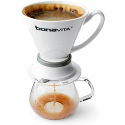 دریپر کلور سرامیکی بوناویتا BONAVITA Clever Dripper – دم‌آور قهوه دمی حرفه‌ای با کنترل جریان