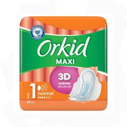 نوار بهداشتی ارکید مدل maxi سایز نرمال 10 عددی
