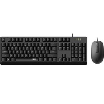 کیبورد و ماوس رپو مدل X130 Pro با حروف فارسی