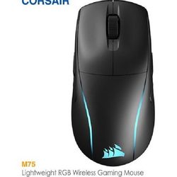 ماوس بی سیم گیمینگ کورسیر مدل M75 lightweith RGB