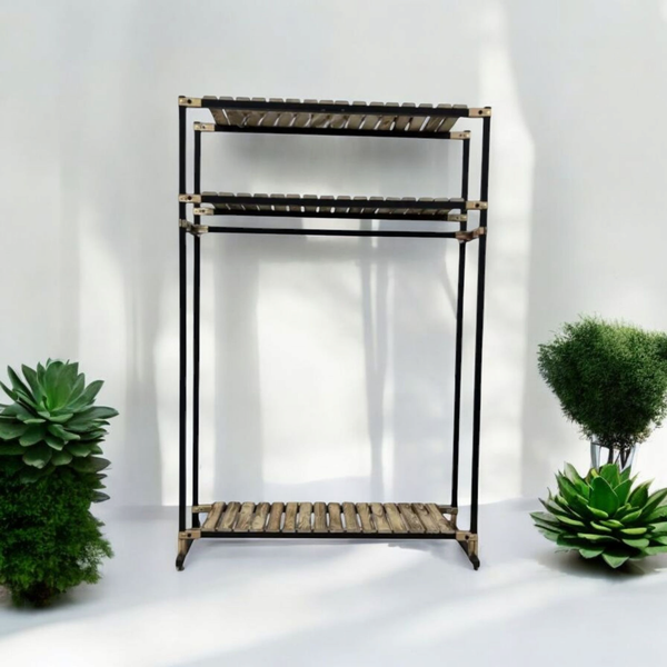 رگال لباس ایستاده چوب و فلز مدل روماک