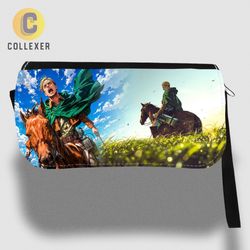 کیف دستی و جامدادی انیمه اتک آن تایتان طرح اروین اسمیت (Erwin Smith) Attack On Titan - کد 01