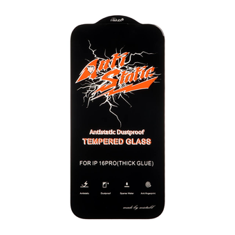 محافظ صفحه نمایش شیشه ای Full Cover Anti Static Mietubl مدل Apple iPhone 16 Pro max-
