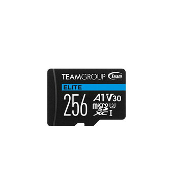 کارت حافظه microSDXC تیم گروپ مدل ELITE کلاس 10 استاندارد UHS-I U3 سرعت 100MBps ظرفیت 256 گیگابایت با گارانتی مادام العمر