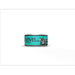 کنسرو مخصوص گربه نوول با طعم گوشت خالص ماهی تن 120 گرمی