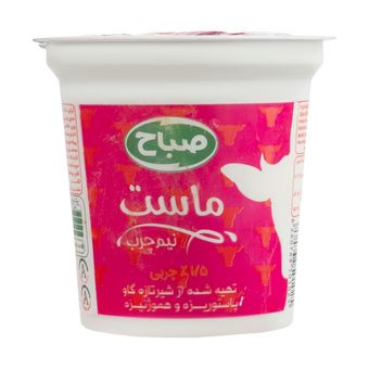 ماست نیم چرب صباح