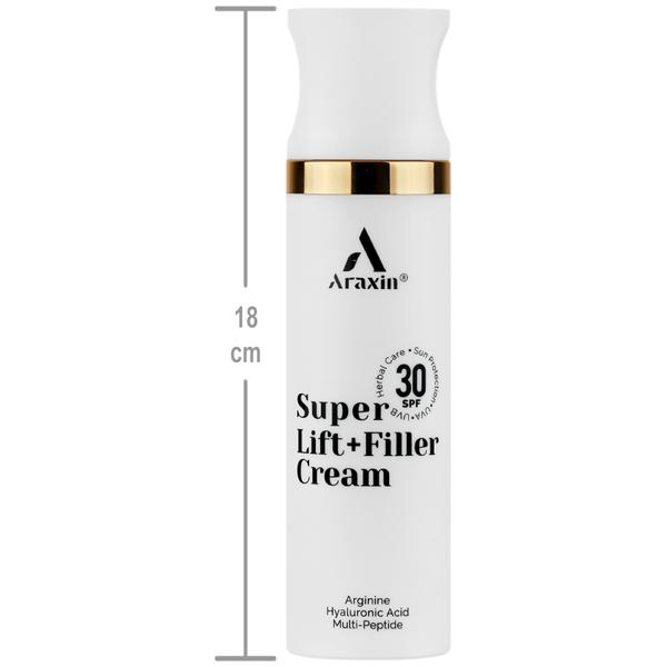 کرم سوپر لیفت آراکسین حاوی فیلر گیاهی با SPF 30 مناسب انواع پوست حجم 50 میلی لیتر