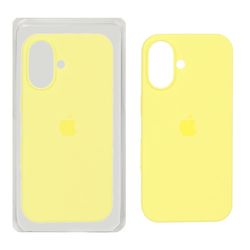 قاب سیلیکونی پاک کنی اورجینال Apple iPhone 16 - لیمویی (پک اصلی )