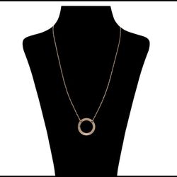 گردنبند طلا 18 عیار زنانه مدل دایره میا گالری