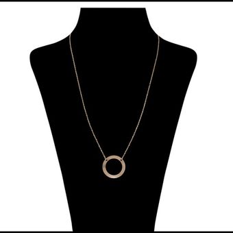 گردنبند طلا 18 عیار زنانه مدل دایره میا گالری