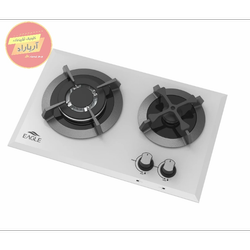 اجاق گاز دو شعله شیشه ای سفید اپتیک ایگل کد 121W