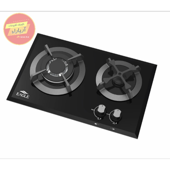 اجاق گاز دو شعله شیشه ای مشکی ایگل کد 121