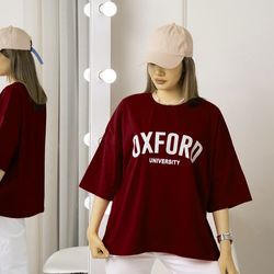 تیشرت باکسی نخ پنبه  OXFORD