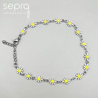 دستبند زنانه بابونه استیل کد 1218
