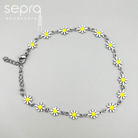 دستبند زنانه بابونه استیل کد 1218