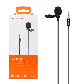 میکروفون یقه ای Hicostar مدل HS-M01 - مشکی