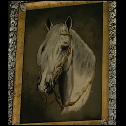 تابلو فرش دستبافت کله اسب برجسته