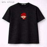 تیشرت باکسی نخ پنبه با طرح مرد ژاپنی | بدون آبرفت | کد 1458