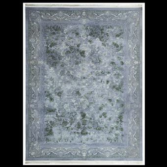فرش نگین مشهد 1200 شانه تراکم 3600 کد 1244 رنگ نقره ای سبز ارسال رایگان درب منزل + تضمین اصالت