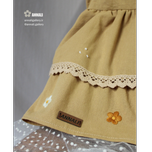 پیراهن دخترانه مِمُل رنگ عسلی