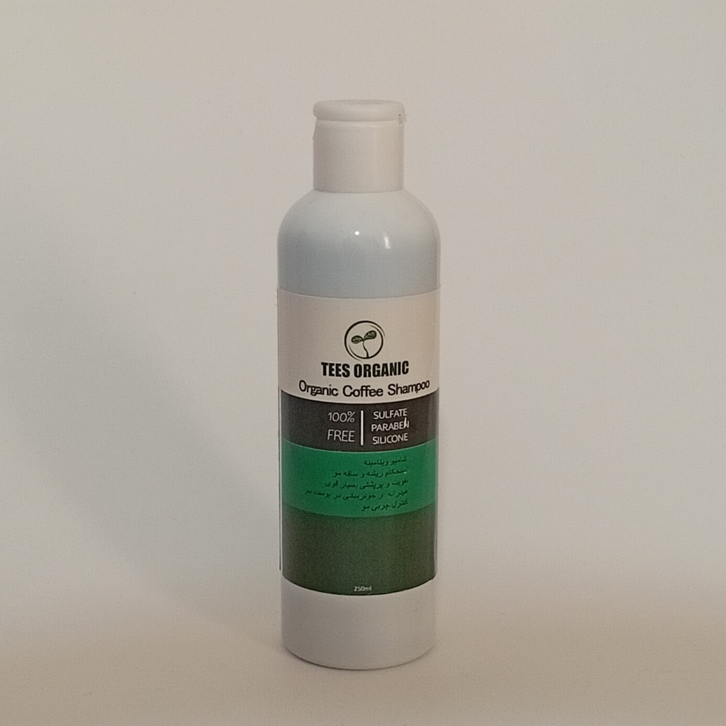 شامپو گیاهی قهوه(کافئین) تـیـســـو|250ml |تحریک رشد مو،کاهش ریزش،درخشان ونرم کردن مو