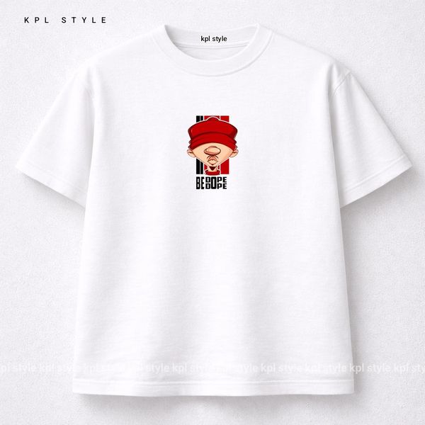 تیشرت باکسی نخ پنبه با طرح مرد ژاپنی | بدون آبرفت | کد 1458