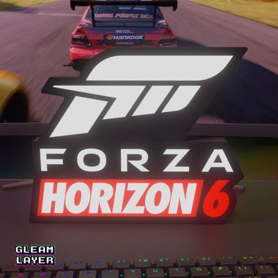 لایت باکس گیمینگ طرح forza  مدلg106